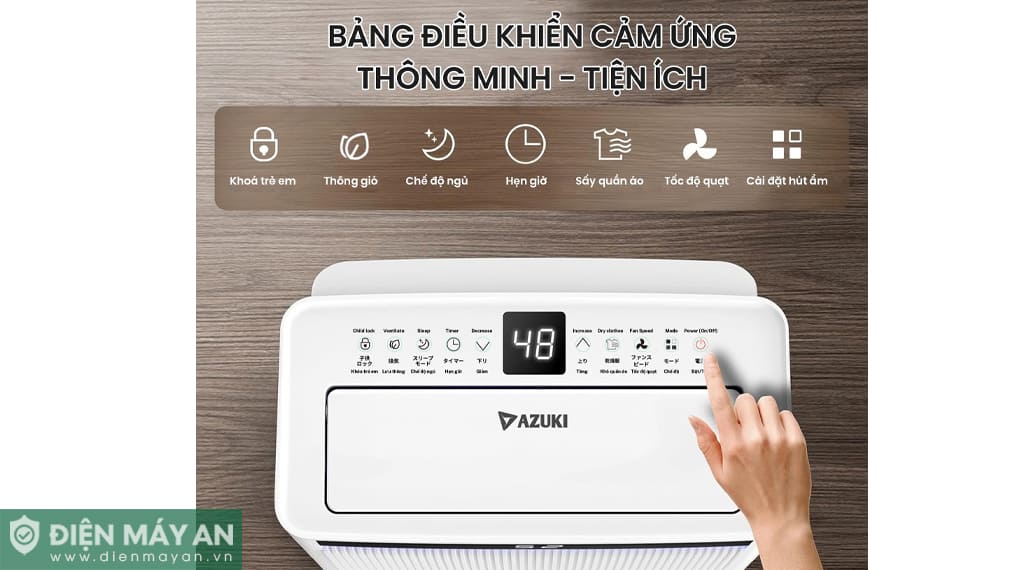 Máy lọc không khí và hút ẩm Azuki Galaxy X4